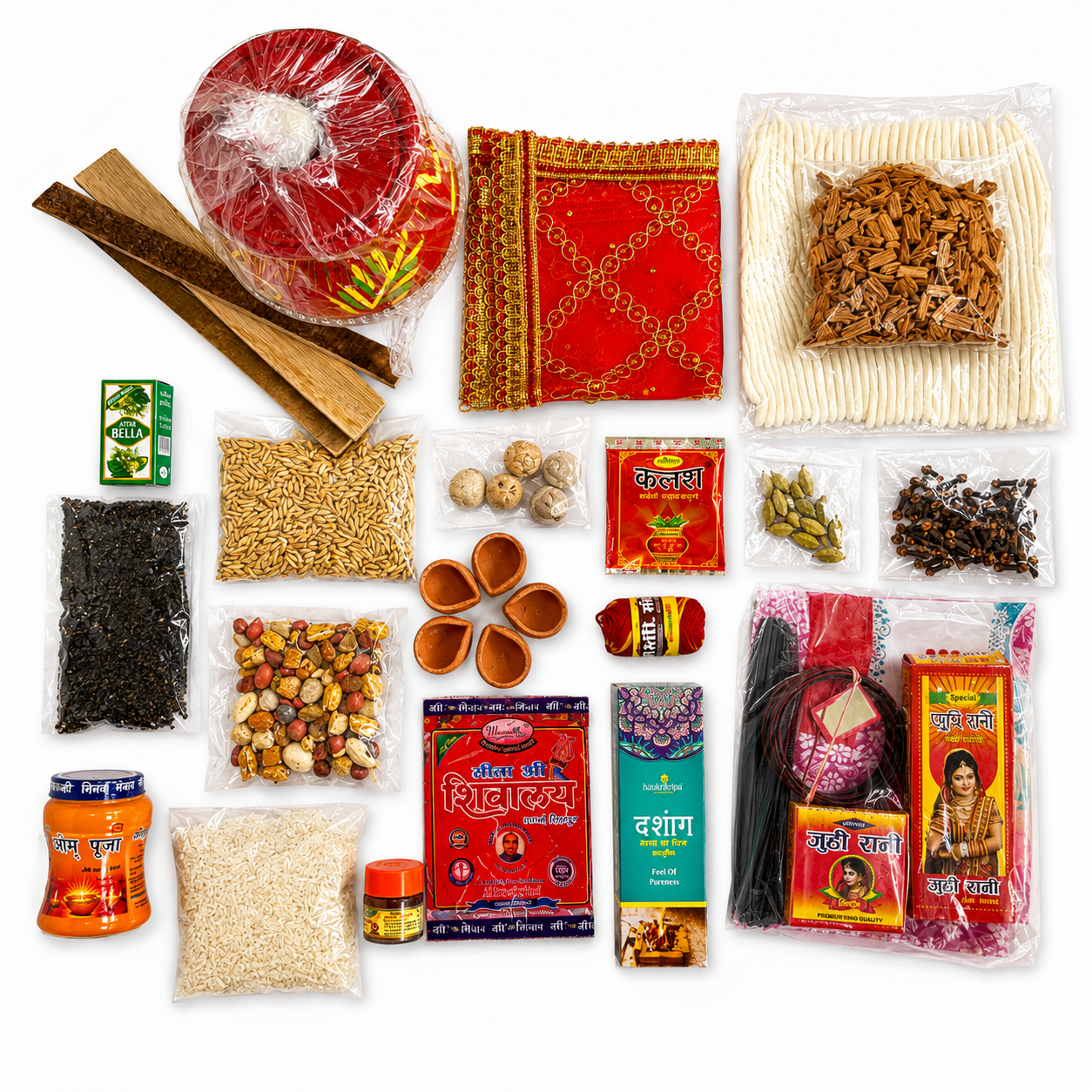 Durga Pooja Samagri Kit 21 Items
