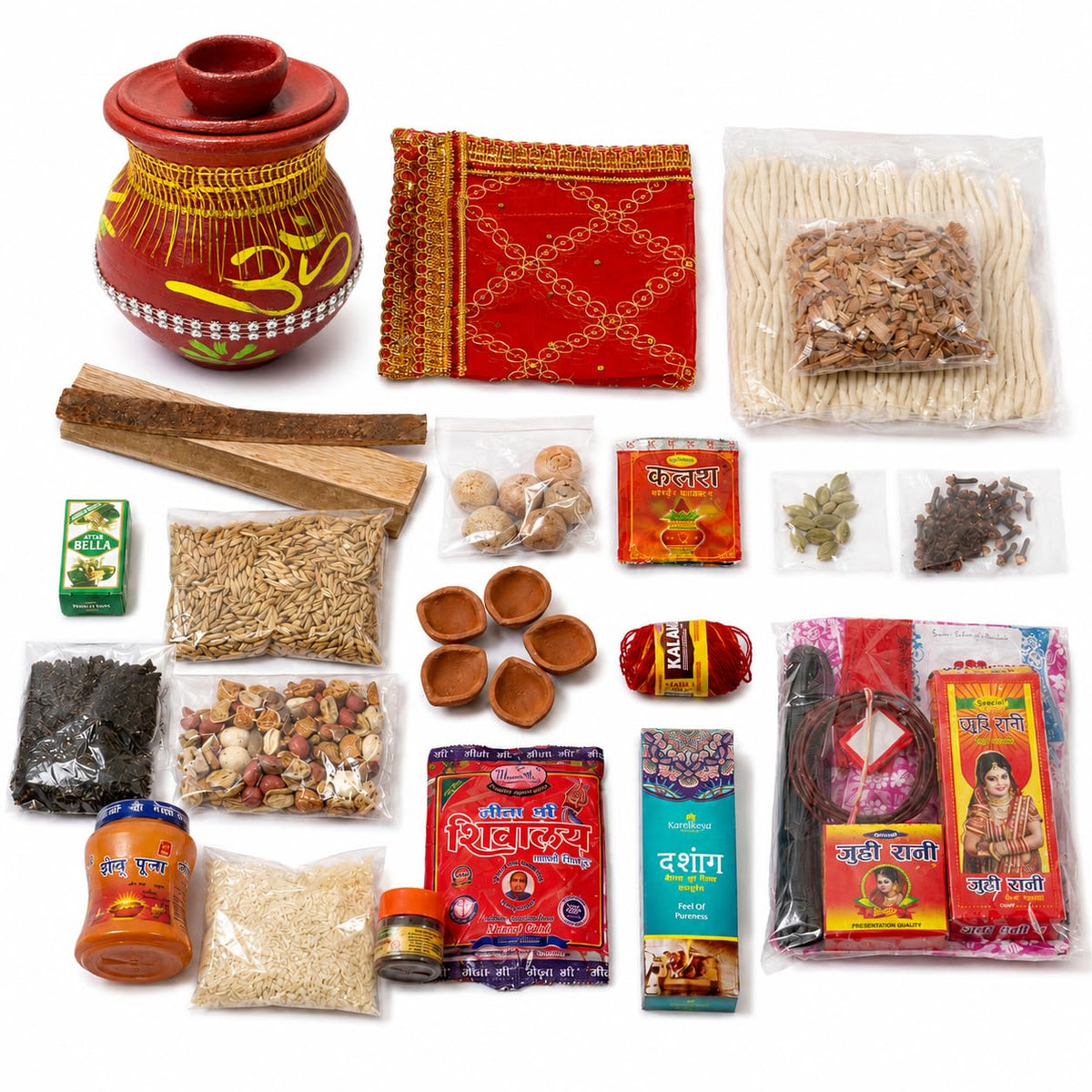 Durga Pooja Samagri Kit 21 Items