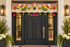 Handmade Toran - Shubh Labh | Luxury Festoon -40 inches - Decorative Bandarwal for Home, Temple, House Warming, Grah Pravesh, Festival and Diwali