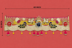 Handmade Toran - Shubh Labh | Luxury Festoon -40 inches - Decorative Bandarwal for Home, Temple, House Warming, Grah Pravesh, Festival and Diwali
