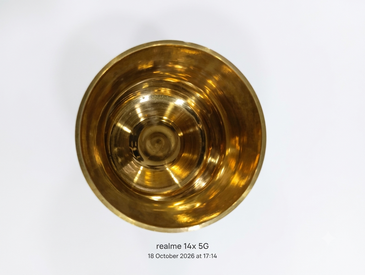 Pure Brass Lota for Pooja & Daily Use - Handcrafted Peetal Kalash / Tumbler for Jal, Water, & Hindu Rituals | Heavy Duty & Shiny Gold Finish