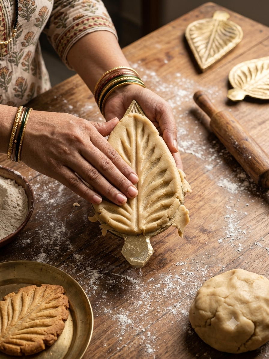 Peetal Thekua/Khajur Pital Mould for Baking Snacks/Thekua/Khajur. Used for Chhath/chhat/chath/Pooja/Puja