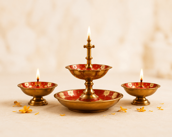 Brass Pooja Thali Set