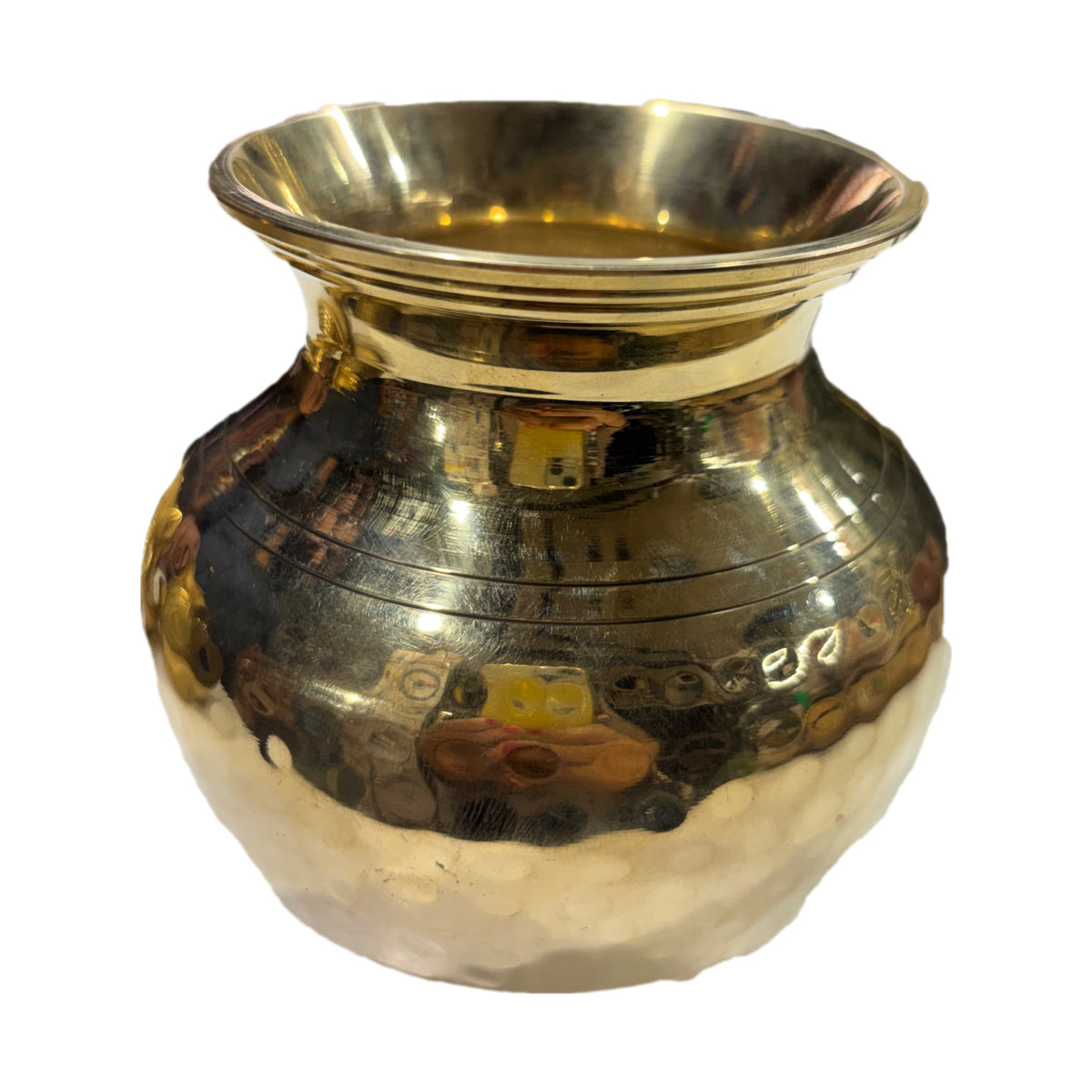 Brass Lota (Peetal Lota) Top Diameter 4 inch, Height 5.5 inch, for Puja, Kalash, Home Decor & Gifting