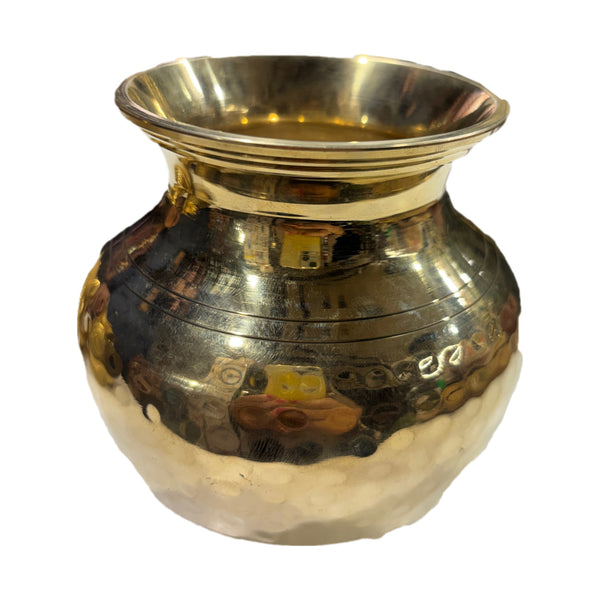 Brass Lota (Peetal Lota) Top Diameter 4 inch, Height 5.5 inch, for Puja, Kalash, Home Decor & Gifting