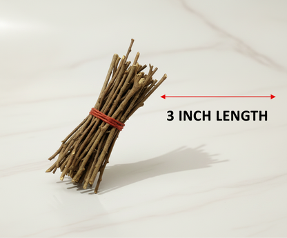 Holy Basil Tulsi Sticks, 31 Bundles in Cotton Pouch for You Monthly Good Vibe Reset