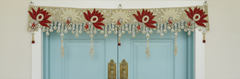 Handmade Toran - Lotus | Luxury Festoon - 40 inches - Decorative Bandarwal for Home, Temple, House Warming, Grah Pravesh, Festival and Diwali