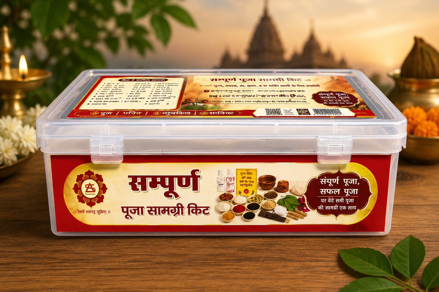 Complete Organic Pooja Samagri Kit – All-in-One Ritual Box for  Sampurna Puja Samagri & Daily Worship (Copy)