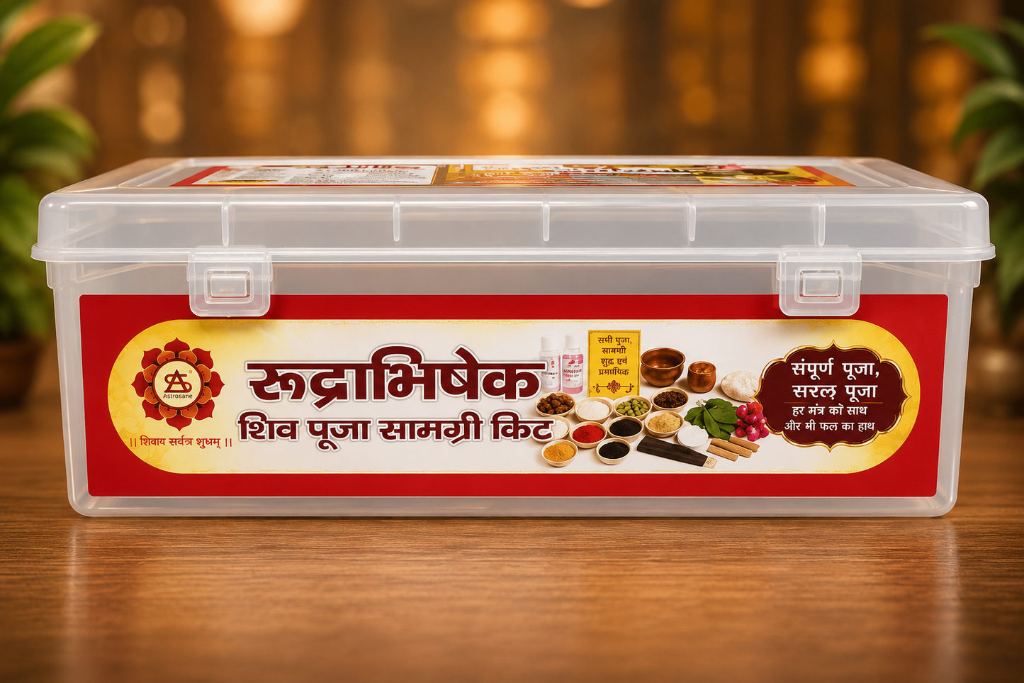 Complete Organic Pooja Samagri Kit – All-in-One Ritual Box for Rudrabhishek & Daily Worship