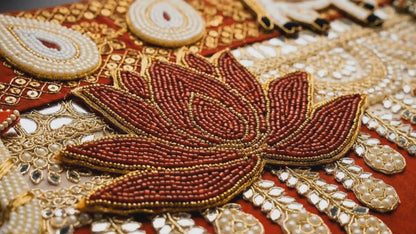 Handmade Toran -Krishna Mor | Luxury Festoon- 40 inches - Decorative Bandarwal for Home, Temple, House Warming, Grah Pravesh, Festival and Diwali